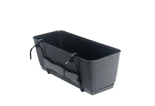 BigDean Blumenkasten Blumentopf Pflanzgefäß Pflanztopf ca. 49x16x17cm Bewässerungssystem