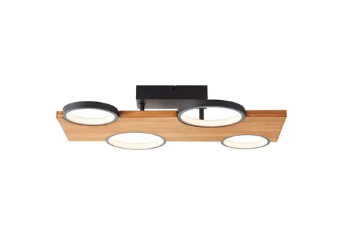 BRILLIANT Deckenleuchte Cheesy 55x35cm, dimmbar LED - Lampen: Stilvolle Deckenleuchte mit warmem Licht (3000K) und 3400 Lumen, dimmbar in 3 Stufen, ideal für Wohnzimmer, Schlafzimmer oder Homeoffice.