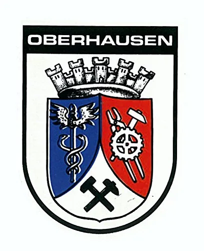 carstyling XXL Aufkleber Wappen Oberhausen 60 x 45 mm