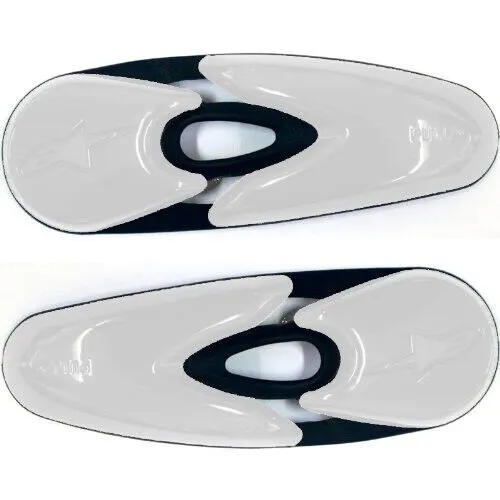 Alpinestars 25 SLI 6 Kunststoff Zehenschleifer gesteckt weiß SMX 1 und mehr