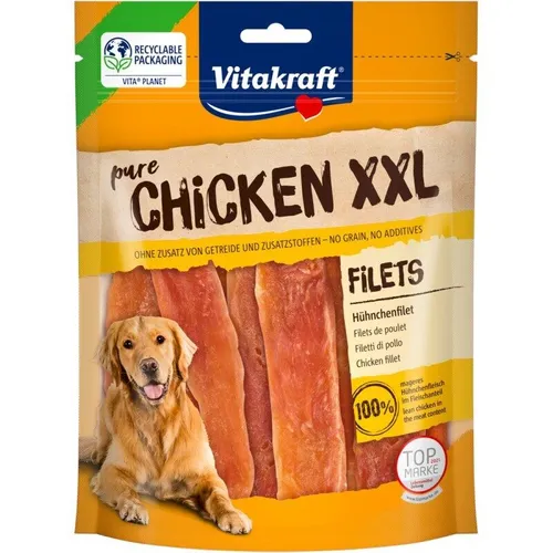 VITAKRAFT Hähnchenfilets XXL – Leckerbissen für Hunde – 250g Vitak 4008239585868