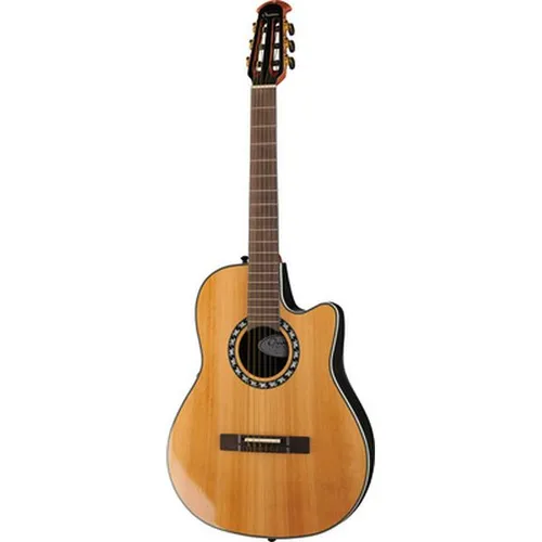 Ovation Pro Series Classic 1773AX-4-G Konzertgitarre - Konzertgitarre mit Cutaway und AA massiver Zederndecke, ideal für anspruchsvolle Musiker, ausgestattet mit Ovation OP-PRO Preamp Pickup System für optimalen Klang.