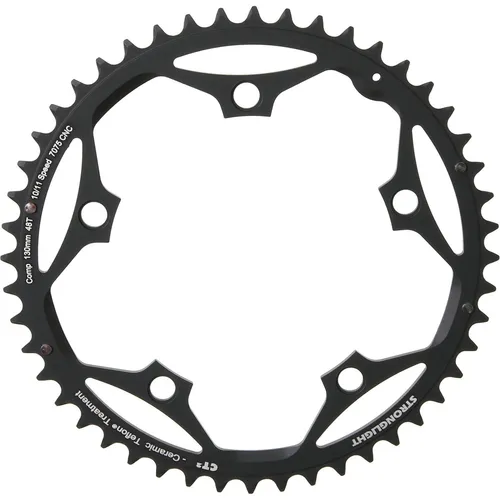 Stronglight CT2 Road Kettenblatt 48 Zähne, 10-11-fach, 5-Arm - Kettenblatt für Straßenräder mit 48 Zähnen und 130 mm Lochkreis, ideal für präzise Schaltung und hohe Leistung beim Radfahren.