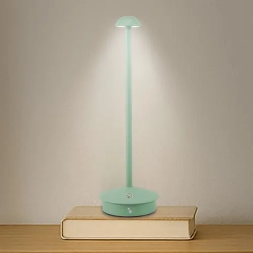 BEPER P207ILI150 Trådlös uppladdningsbar bordslampa, 3 färgtoner, justerbar intensitet, USB Type-C ingår, bärbar för skrivbord, nattduksbord eller bord