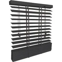 Sol Royal SolDecor BE5 Holzjalousie B75xH180cm Schwarz