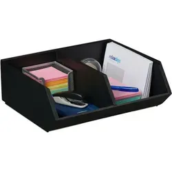 Schreibtischorganizer Bambus - Stapelbare Sortierungsbox für Ordnung - Ablagen & Sortierstationen, aus hochwertigem Bambus für nachhaltige Nutzung und elegantes Design.