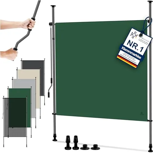 KESSER® Klemmmarkise 200x310cm in grün von Kesser