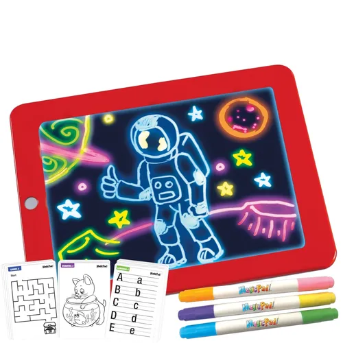 Produktbild Magic Pad Zaubertafel Kinder – Kreative Maltafel mit Neonfarben und Leuchteffekten