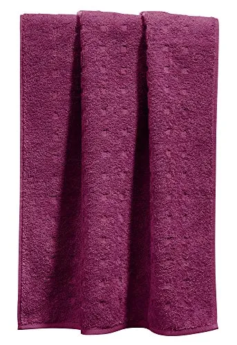 Möve Handtuch Quadretti Walk-Frottier Fuchsia Größe 50x100 cm