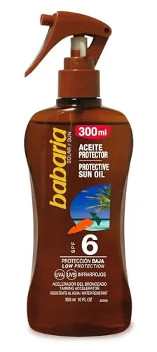 Babaria - babaria spf6 protective sun oil with carrot oil 300ml