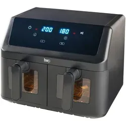 Homeware Profession Heißluftfritteuse – Schwarz, 4.5+4.5 L, Touchscreen