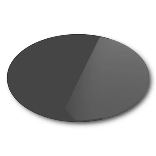 Euro Tische Glasplatte für Kaminofen – 60cm Facettenschliff in schwarz von Euro Tische