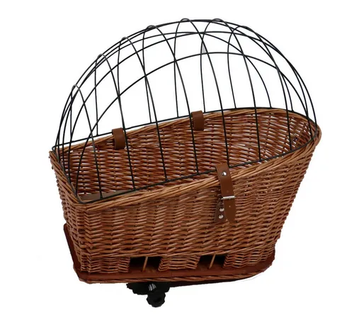 Hunde-Fahrradkorb aus Weide 35 x 55 x 49 cm