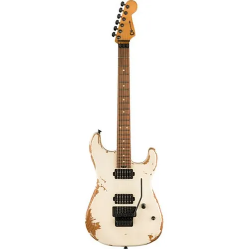 CHARVEL Pro-Mod Relic San Dimas® Style 1 HH FR PF - E-Gitarre mit Pau Ferro Fingerboard, einzigartigem Relic-Finish und ideal für Rock- und Metal-Spieler.
