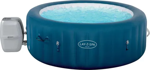 Bestway Lay-Z-SPA Milan AirJet Plus™ WiFi Whirlpool für 4-6 Personen, rund, blau