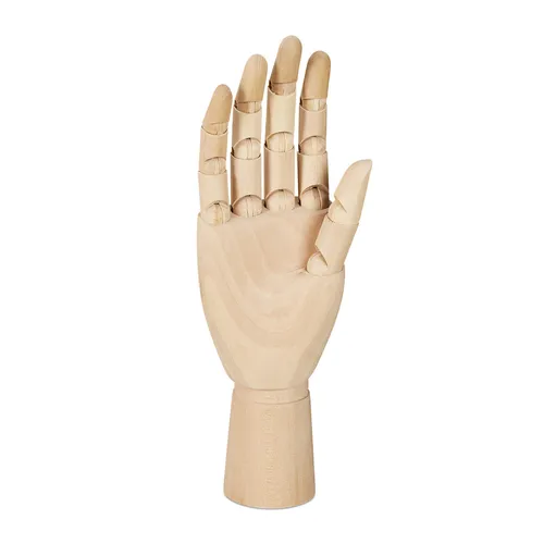 Holzhand Holzmodellhand Zeichenhand Gliederfigur Gliederhand beweglich 230 g