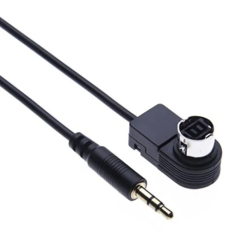 Keple Zusatzkabel Adapter Stereos Alpine Aux Jack 3,5 mm Konverter Kompatibel mit Alpine/JVC Stereo CDA 7998R / 9535R / 9830R / 9831R / 9833R / 9847R / 9851R / 9853R / 9855R / 9812RB / 9854R