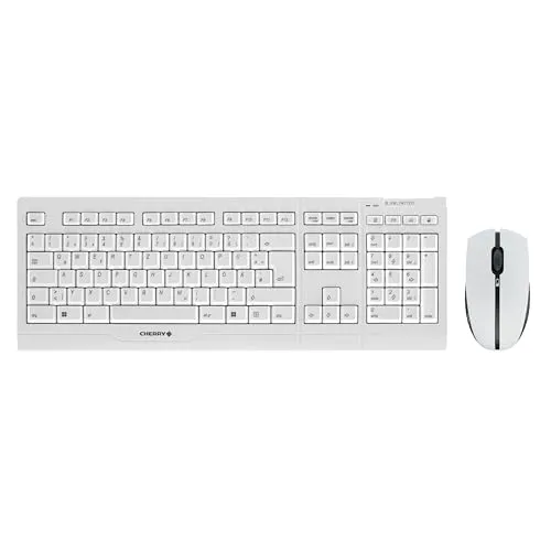 CHERRY B.UNLIMITED 3.0 - Kabelloses Desktop Set mit wiederaufladbaren Akkus, störungsfreier 2,4 GHz Technologie und präziser SX-Scherentechnologie für Vielschreiber