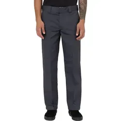 Dickies Herren Hose Slim Fit 873 Workpant charcoal grey 32/34 - Die Dickies 873 Slim Fit Arbeitshose kombiniert modernen Stil mit hoher Funktionalität. Strapazierfähig und aus recyceltem Material, bietet sie Komfort bei jedem Einsatz. Praktische Taschen machen sie ideal für Arbeit und Alltag.