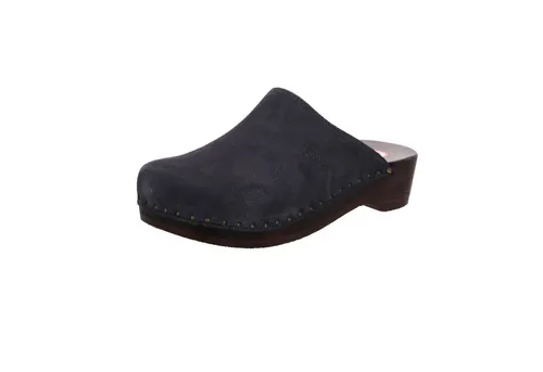 Berkemann Velours-Toeffler Unisex Clogs, Blau, 40 EU - Clogs für Damen mit edlem Veloursleder und original 5-Phasen-Fußbett, das den natürlichen Abrollvorgang unterstützt und für hohen Tragekomfort sorgt.