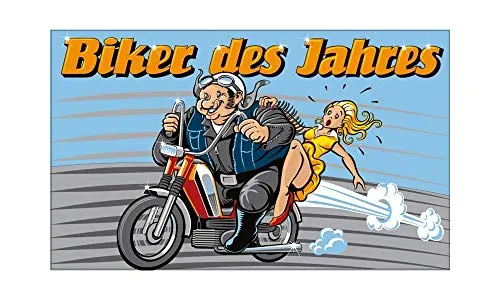 Biker des Jahres Fahne (V22) - 90x150cm