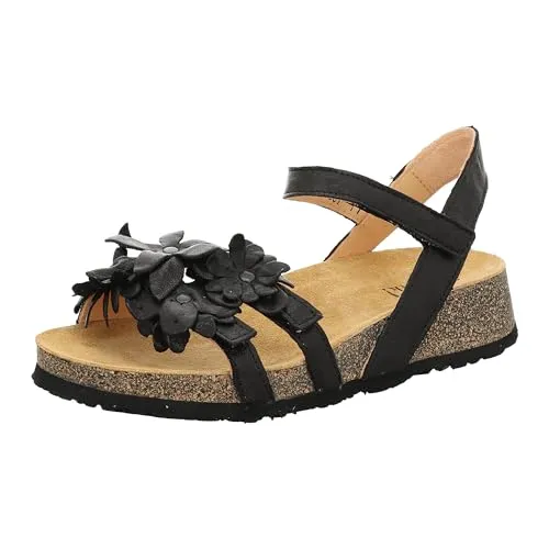 Think Sandalen KOAK in Schwarz - Größe 38 - Wanderschuhe für Damen, bequem und stilvoll mit optimaler Fußunterstützung für lange Wanderungen.