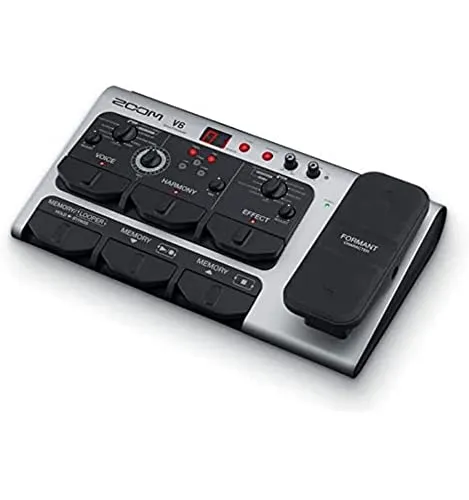 Zoom V6-SP Vocal Processor | 10+ Vocal-Effekte in Studioqualität - Effektgeräte & Signalprozessoren mit bis zu drei gleichzeitig nutzbaren Gesangsprozessoren und 100 Speicherplätzen für individuelle Patches.