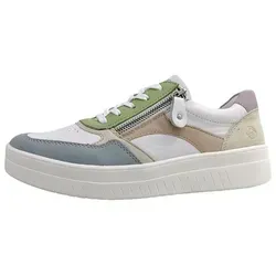 Remonte Damen D0J01 Sneaker Low, Weiss 36 EU - Damen-Sneaker aus echtem Leder mit Lite n Soft Technologie und herausnehmbarer Einlegesohle für optimalen Tragekomfort.