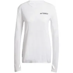 adidas Terrex Xperior Climacool+ Longsleeve Tee - Weiß, L - Damen Laufshirts Langarm mit innovativer CLIMACOOL+ Technologie für optimale Kühlung und Feuchtigkeitsregulierung. Ideal für Outdoor-Abenteuer und aus 100 % recyceltem Polyester gefertigt.