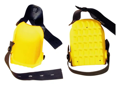 Kronen Hansa Knieschoner Kastenform gelb - Zertifiziert und bequem für optimalen Schutz - Accessoires, ideal für Handwerker mit zertifiziertem Schutz und bequemer Kastenform für langen Tragekomfort.