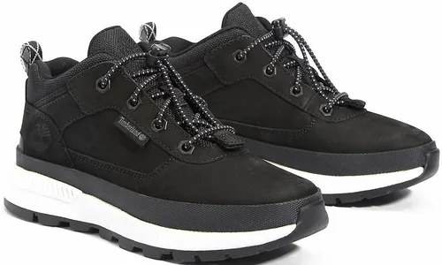 Timberland Field Trekker Wanderschuhe Schwarz EU 36 - Hochwertige Wanderschuhe für Kinder mit recyceltem Obermaterial und OrthoLite® Fußbett für ultimativen Komfort und Traktion beim Spielen im Freien.