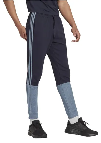adidas Jogginghose Herren mit 3 Streifen French Terry, Größe:XXL, Farbe:Schwarz