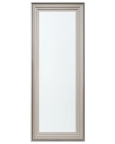 Beliani Klassischer Wandspiegel silbern Chatain - Dekorativer rechteckiger Wandspiegel mit elegantem, silberfarbenem Rahmen. Perfekt für mehr Licht und Glanz in Ihrem Raum, einfach aufzuhängen.