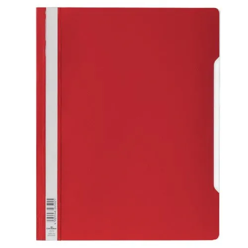 DURABLE Schnellhefter Kunststoff rot DIN A4 überbreit 50