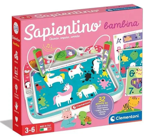 Sapientino Bambina Con Schede Educative E Penna Interattiva