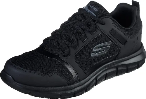 Skechers Sport Mens TRACK KNOCKHILL Sneakers Men Schwarz - Größe 44 EU - Sneaker für Herren, ideal für Sport und Fitness. Mit atmungsaktivem Obermaterial und bequemer Memory Foam-Einlegesohle für optimalen Tragekomfort.