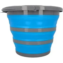 cartrend Wassereimer, faltbar, rund, 10 Liter, grau/blau