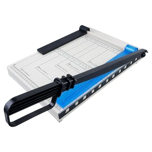 Papierschneider A4, Papierschneidemaschine A4, Papier Schneidebrett, Manuell Schneidemaschine, A4 Hebelschneider Papierschneider, 16 Blatt Schneidleistung, Für Cardstock, Karton, Kunsthandwerk, Pappe