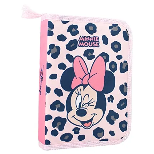 Gefüllte Federtasche | Disney Minnie Mouse | Kinder Federmappe | Schule