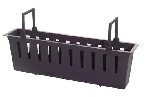 ACO P01682 Self Euroline Kunststoff-Ablagerungskorb in schwarz von ACO