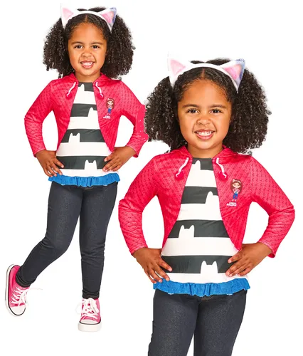 Gabbys Puppenhaus Kinder Offiziell Buch Tag Kostüm Verkleidung Mädchen Outfit