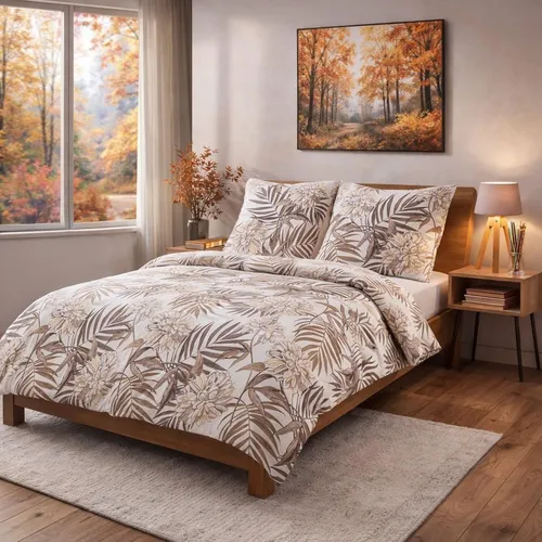 Buymax® Biber Bettwäsche Set 155x220 cm mit Reißverschluss - Hochwertige 2-teilige Bettwäschegarnitur aus 100% Baumwolle im kuscheligen Biber-Design. Mit praktischem Reißverschluss für einfachen Bezug. Pflegeleicht und waschmaschinengeeignet.