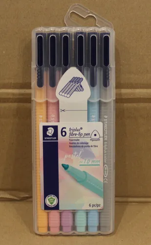 Staedtler - Fasermaler triplus color Pastel - 6 Stk - 1,0mm - Neu - KG200 13928