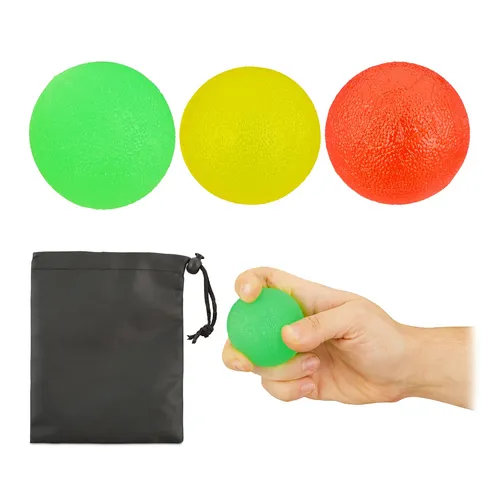 Fingertrainer Ball, Handtraining, Quetschball, Antistressball, Handtrainer 6 x