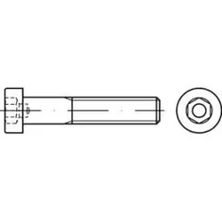 DIN 6912 Zylinderkopf-Schaftschraube M12x60 - 100 Stück - Maschinenschrauben aus Stahl 8.8, galvanisch verzinkt, mit niedrigem Kopf und Innensechskant für präzise Anwendungen und hohe Stabilität.