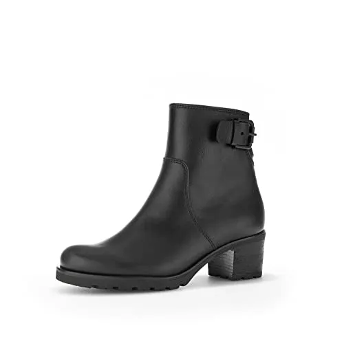 Gabor Damen Ankle Boots, Frauen Stiefeletten,Moderate Mehrweite (G),reißverschluss,Bootee,Booties,schwarz(Micro/Uni),37.5 EU / 4.5 UK