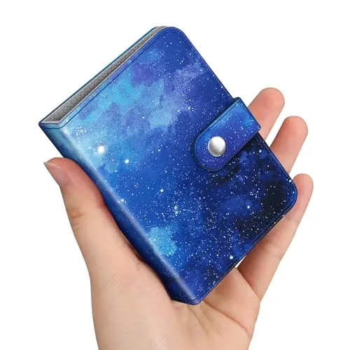 Fintie Mini Fotoalbum für 2x3 Zoll Filme - 52 Taschen kleine Alben für Fujifilm Instax Mini Sofortbildkamera/Polaroid Hi-Print Bilder, Kpop Fotokartenhalter Binder, Himmelblau