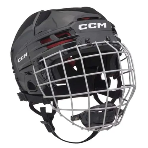 CCM Tacks 70 Helm Combo Senior, Größe:M, Farbe:Weiss