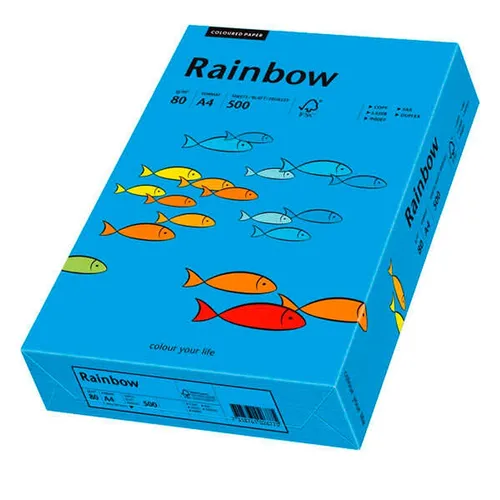 Rainbow Kopierpapier intensivblau DIN A4 80 g/qm 500 Blatt