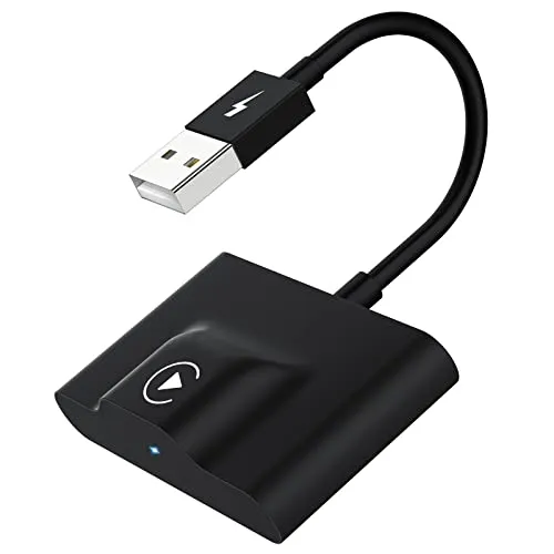 Sixriver CarPlay Wireless Adapter 2024 - Digital Media-Receiver für kabelloses CarPlay, einfaches Plug-and-Play ohne komplizierte Einrichtung, kompatibel mit Autos ab 2015 und iPhone iOS 10+